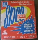 SPEE gekörnt, Vollwaschmittel, DDR, VEB Waschmittelwerk Genthin
