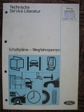 Schaltpläne Wegfahrsperren Ford, Ausgabe 1998