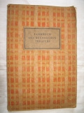 Jahrbuch des Reussischen Theaters, Gera, 1929