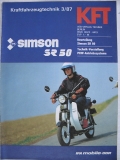 3/ 1987, SIMSON- Roller SR 80 CE, Mazda 323, TAINO