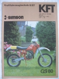 8/ 1987, Simson Enduro GS 80, ROBUR, RABA, VOLVO, Mercedes 230 CE