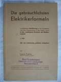 Die gebräuchlichsten Elektrikerformeln, 1933