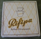 Kaffee- Filterpapier, DDR 60-er Jahre, 94 mm, RIFIPA