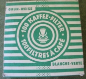 Kaffee- Filterpapier, DDR 60-er Jahre, 120 mm