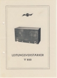 Leistungsverstärker V 820, Rema, um 1950