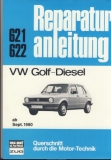 Reparaturanleitung VW Golf Diesel, ab September 1980