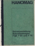 Betriebsanleitung Hanomag Schnellastwagen, 1968
