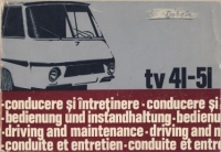 Bedienung und Instandhaltung TV 41- 51, Rumänien, um 1980