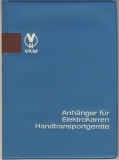 Anhänger für Elektrokarren, Handtransportgeräte, DDR 1967
