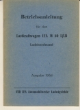 Betriebsanleitung IFA W50-L/ LB, 1968