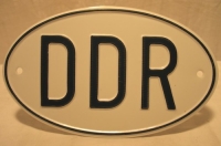 Nationalitätenkennzeichen DDR, Nationality Plate GDR
