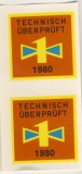 Abziehbilder "Technisch überprüft", DDR, Goldene Eins, MIFA, MAW