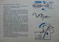 Gebrauchsanleitung Universalküchenmaschine KOMET KM4, KM 4, 1961, Teil 2
