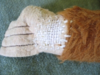 Preview: Affe, Plüschaffe aus DDR- Zeiten, mit Schlafaugen, Gummigesicht, #4