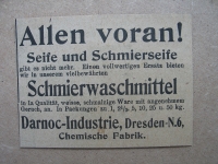 Seife, Schmierseife, Darnoc- Industrie Dresden, 1919