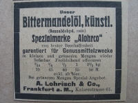 Bittermandelöl, A. Lohrisch Frankfurt, 1919