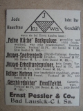 Backpulver, Natron etc., Ernst Pessler & Co. Bad Lausick, 1919
