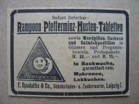 Rampoon Schokoladen-und Zuckerwaren, E. Spudaitis Leipzig, 1919