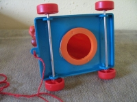 Preview: Löwe aus Gummi, Nachziehspielzeug, DDR 70-er Jahre