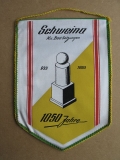 Wimpel 1050 Jahre Schweina, Kreis Bad Salzungen, DDR 1983