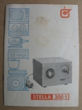 Anleitung/ Prospekt Stelltransformator STELLA 300-1, VEB Wetron Weida, 1969