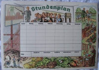 Stundenplan HEDERICH- KAINIT, um 1940