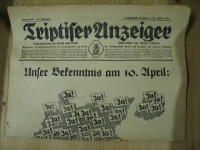 Triptiser Anzeiger vom 9./ 10. April 1938