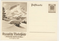 Postkarte Olympische Winterspiele Garmisch- Partenkirchen 1936