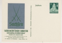 Postkarte "Sachsen am Werk", Dresden 1938