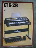 Prospekt Heimorgel VERMONA ET6-2R, 1980, mit vollautomatischer Rhythmusbox