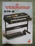 Prospekt Heimorgel VERMONA ET6-2, 1978