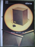 Sisme Space Master Mod. 30, Prospekt 70-er Jahre