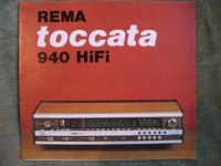 Prospekt REMA toccata 940 HiFi, DDR 1978, Prospekt VEB Rundfunktechnik Stollberg