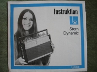 Anleitung/ Instruktion RFT Stern Radio, Stern Dynamic