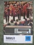 Prospekt Heimsuper Radeberg 74, 1975, VEB Robotron- Elektronik Radeberg