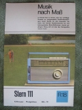 Prospekt RFT Koffersuper Stern 111, 1968