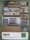 Prospekt Stereo- Heim- Anlage Rubin 523, Plattenspieler VEB Funkwerk Zittau, 1975