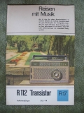 Prospekt Kofferempfänger R 112, 1968