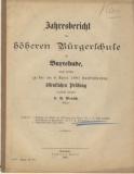 Jahresbericht der höheren Bürgerschule zu Buxtehude, 1881
