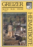 Greizer Heimatbote, Heft 9/ 1992