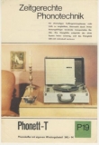 Prospekt Phonokoffer Phonett-T, 1968