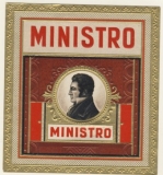 Altes Etikett "Ministro"