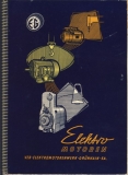 Motorenkatalog, VEB Elektromotoren Grünhain, 1958