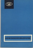 Katalog Gewindewerkzeuge, Altenburg, 1968
