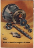 Prospekt PWS Schmölln, 1957, Fräser, Reibahlen, Schneideisen