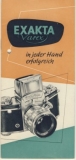 Prospekt Exakta Varex, DDR 1959, IHAGEE Kamerawerk AG Dresden
