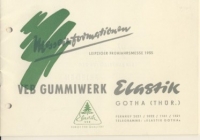 Messeinformationen Gummiwerk Gotha, 1955
