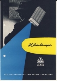 Prospekt IKA Kleinlampe, Sonneberg, DDR 1955