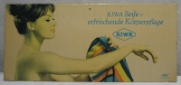 Altes Reklameschild "RIWA Seife", DDR, DEWAG Dresden