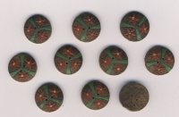 Knöpfe, Holzknöpfe, für Trachten, Dirndl, 30-er Jahre, , #2